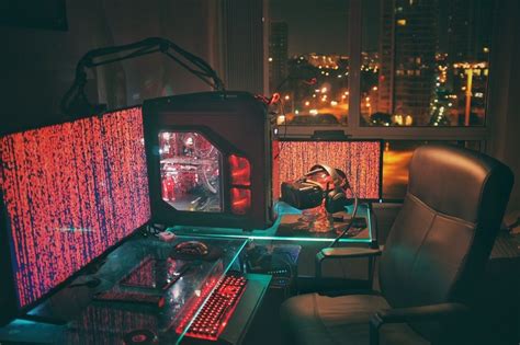 Cyberpunk Vr Battlestation Battlestations Gaming Room Setup