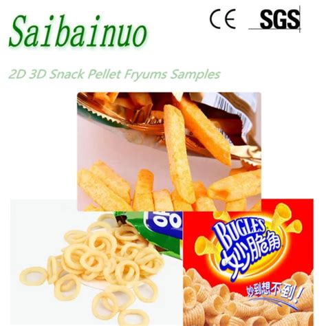 2D 3D Potato Snack Pellet Food Processing Line Bugles Chips Making