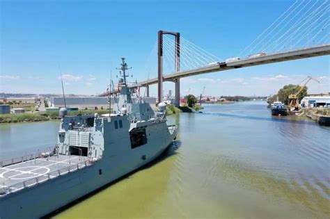 El buque Audaz de la Armada atraca el sábado en el Muelle de las