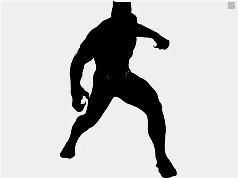 Black Panther Silhouette at GetDrawings | Free download