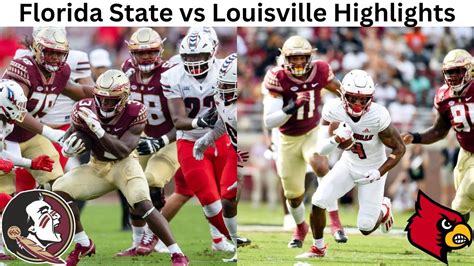 Florida State Vs Louisville Highlights College Football Youtube