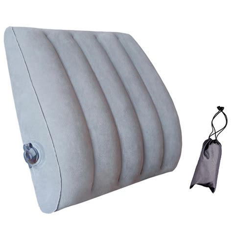 Inflatable Lumbar Support Pillow Portable Back Pillow Lumbar Cushion