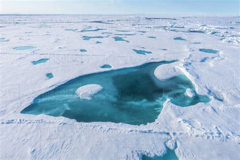 Melting Ice At North Pole Arctic Stock Photo Dissolve