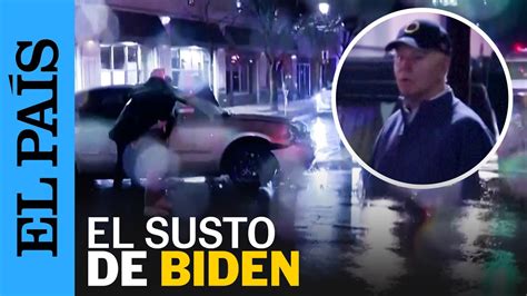 Ee Uu Un Coche Colisiona Contra Un Veh Culo De La Comitiva De Biden