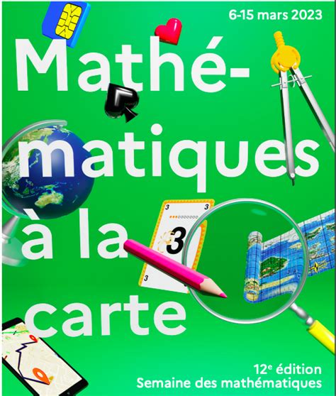 Semaine Des Math Matiques Espace P Dagogique