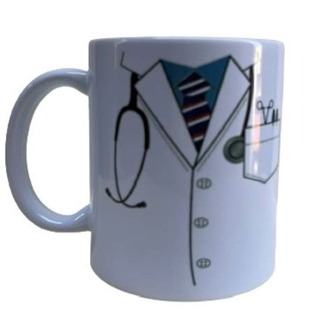 Caneca Medicina Presente Medico Medica Jaleco Nome Enviar O Nome