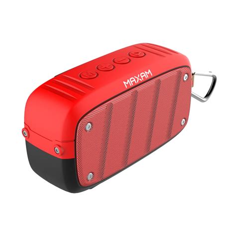 Yx B Red W Mega Bass Wireless Speaker Maxam