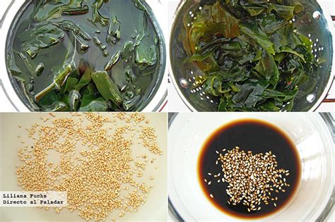 Receta de ensalada de alga wakame con sésamo