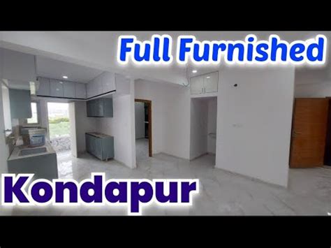 No Gst Brand New Bhk Flat For Sale Fully Furnished Kondapur