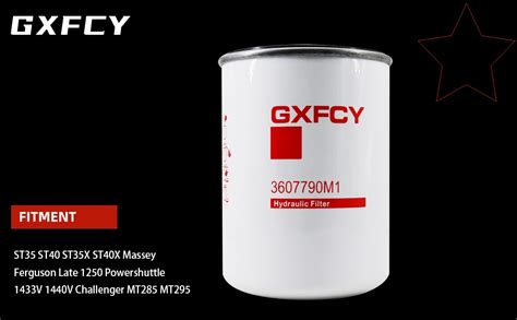 3607790m1 Hydraulic Spin On Oil Filter Compatible With St35 St40 St35x St40x Massey