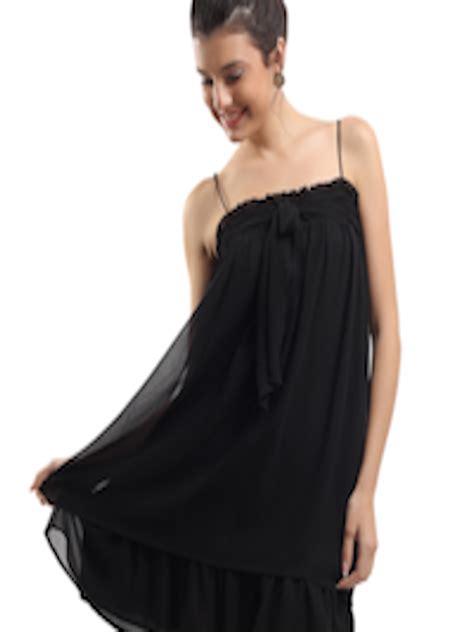 Buy DressBerry Black Tier Berry Dress - Dresses for Women 74098 | Myntra