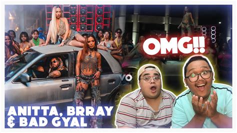 Anitta Brray Bad Gyal Double Team Official Music Video REACTION