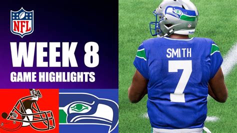 Browns Vs Seahawks Week 8 Madden 24 Simulation Highlights YouTube