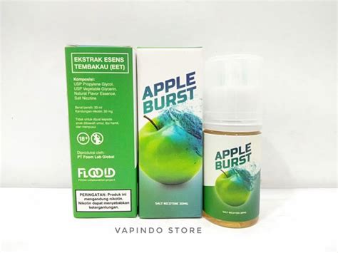 Jual FOOM APPLE BURST 30ML 30MG SALTNIC BY FOOM LAB SALT NIC LIQUID Di