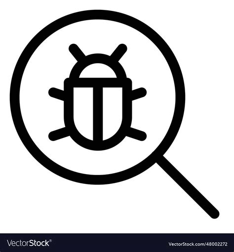 Found a bug in system software Royalty Free Vector Image