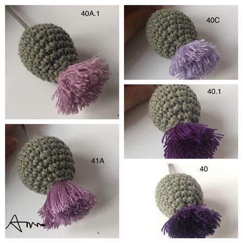 Handmade Scottish Thistles With Crocheted Leaves Etsy Uk