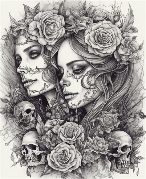 Premium AI Image | Day of the dead art