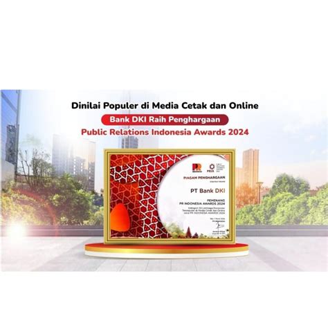 Bank Dki Raih Penghargaan Public Relations Indonesia Awards