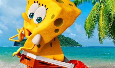 Teaser Póster De La Película Bob Esponja Un Héroe Fuera Del Agua