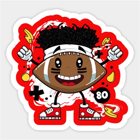 Patrick Mahomes Cartoon - American Football - Sticker | TeePublic