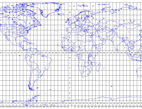 Utm Rows And Zones