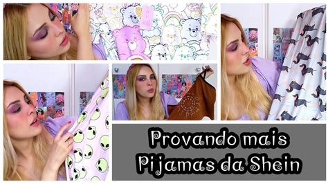 Provando Mais Pijamas Da Shein Youtube