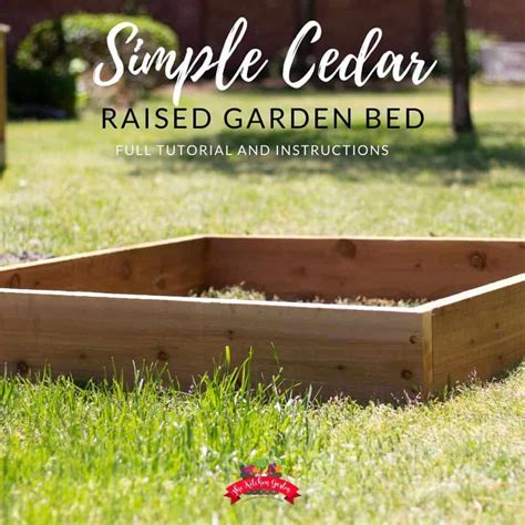 Raised Cedar Garden Beds Plans | Fasci Garden