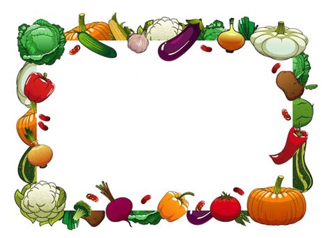 Premium Vector Farm Vegetables Isolated Vector Frame Raw Veggies