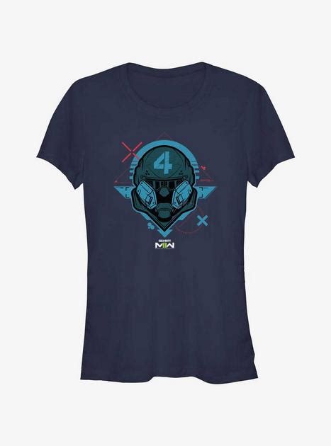 Call Of Duty War Face Girls T Shirt Blue Hot Topic