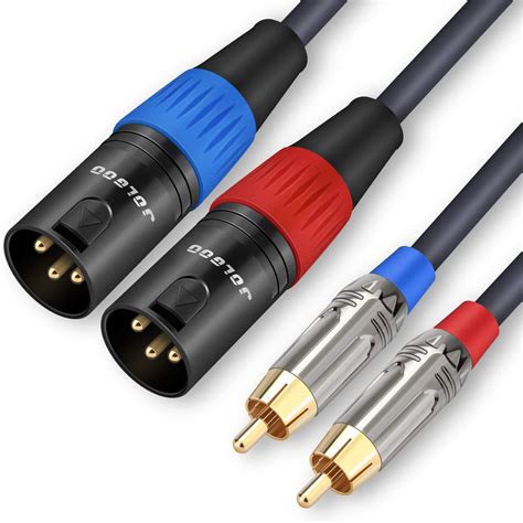 Amazon Jolgoo Rca To Xlr Cable Dual Rca Male To Dual Xlr Male