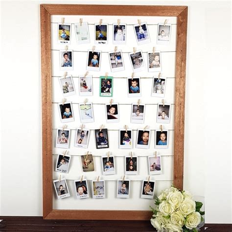 Custom Timber Instax Polaroid Hanging Holder Frame For Wedding Etsy