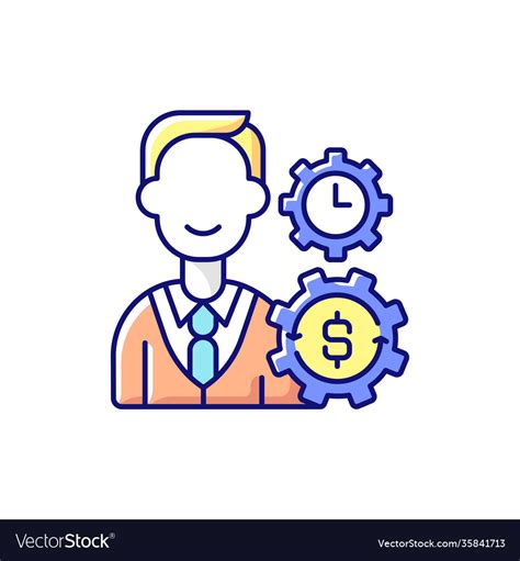 Finance Department Rgb Color Icon Royalty Free Vector Image