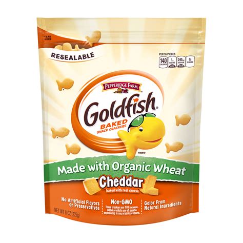 Goldfish® Cheddar Made With Organic Wheat Baked Snack Crackers - Pepperidge Farm