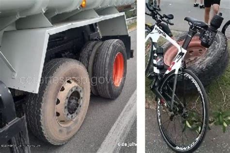 Roda De Caminh O Se Solta Em Rodovia E Mata Ciclista Dentro De Parque