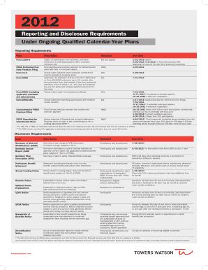 18 Printable 2012 Calendar Template Forms Fillable Samples In PDF