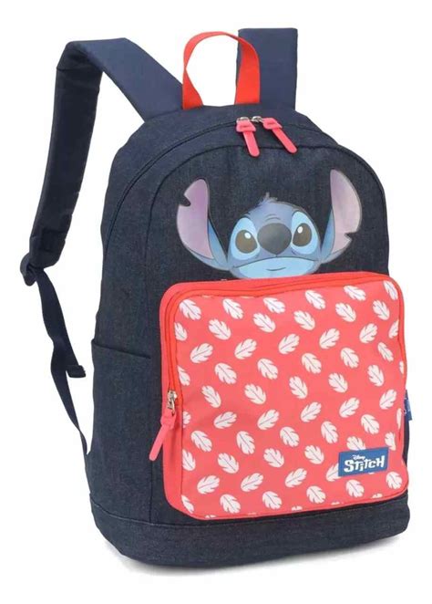 Mochila Escolar Lilo Stitch Azul The Originals