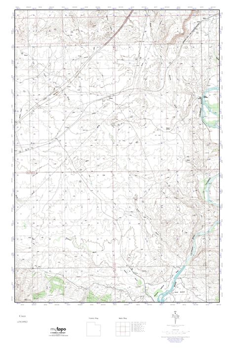 Mytopo Cisco Utah Usgs Quad Topo Map