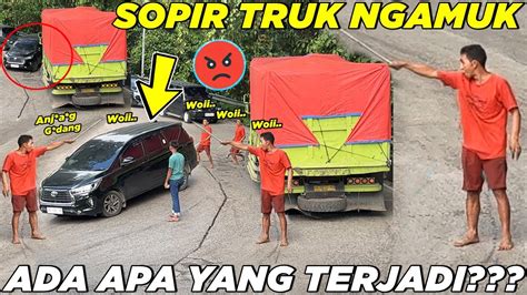 TERSULUT EMOSI Detik Detik Sopir Truk Marah Besar Di Sitinjau Lauik