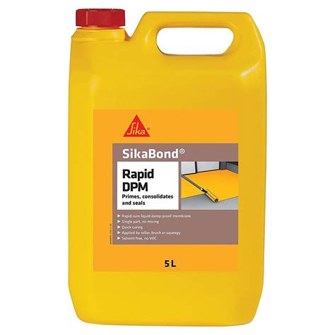 Buy SikaSikaBond Rapid DPM (Damp Proof Membrane) Liquid – Primes and