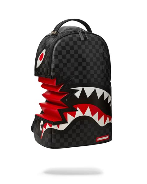 Zaino Sprayground Shark Bite Sharks In Paris Gray Backpack Dlxv Nero