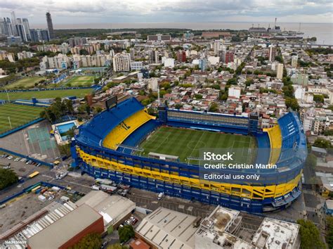 Aerial Photo At Sunset Boca Juniors Stadium Football Stadium From ...