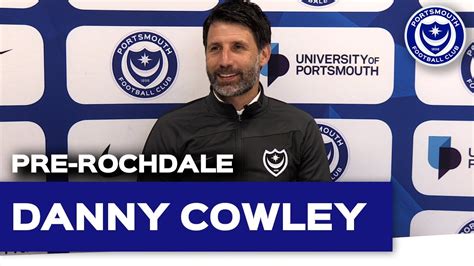 Danny Cowley Pre Match Pompey Vs Rochdale Youtube