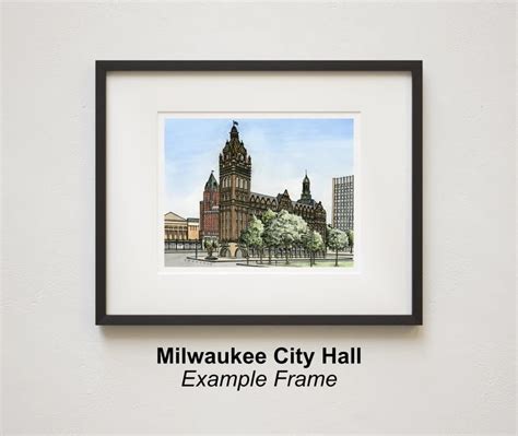 8x10 Lynndale Print City Hall Historic Milwaukee Inc