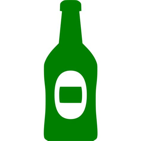 Green Beer Bottle Icon Free Green Bottle Icons