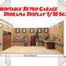 Printable Retro Diorama Garage Display 1 18 Scale Etsy Canada