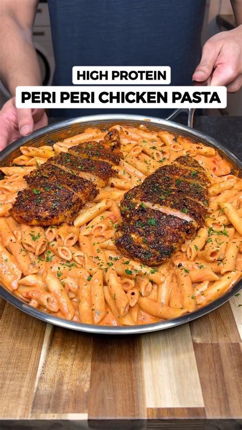 High Protein Creamy Peri Peri Chicken Pasta For Meal Prep ONLY 463