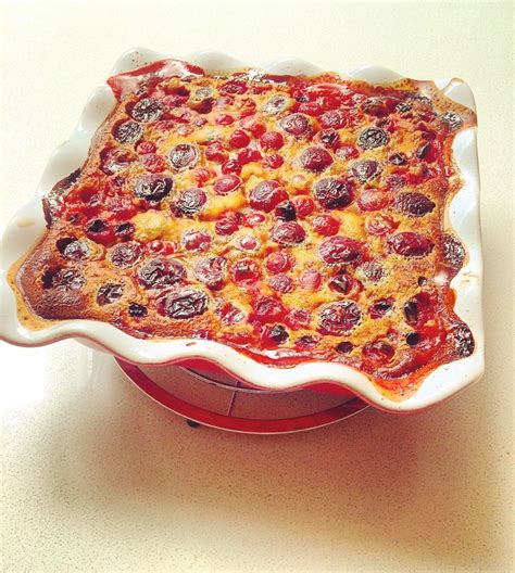 Black Cherry Clafoutis Dulces Postres Frutas