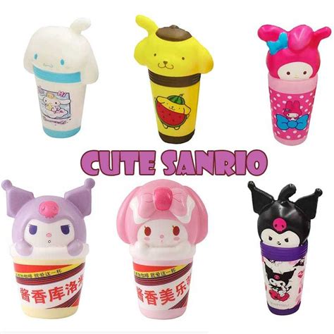 Jual SQUISHY PENCET CUTE SANRIO KARAKTER CINNAMOROLL KUROMI MAINAN