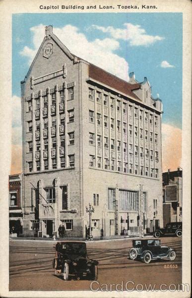 Capitol Building and Loan Topeka, KS Postcard