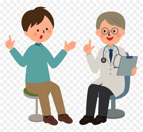 Doctor And Patient Clipart Transparent Background - Gemma-Graphic